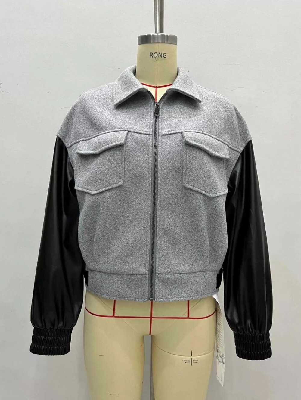 Color Block Zip-Up Jacket - Picture 4 of 8